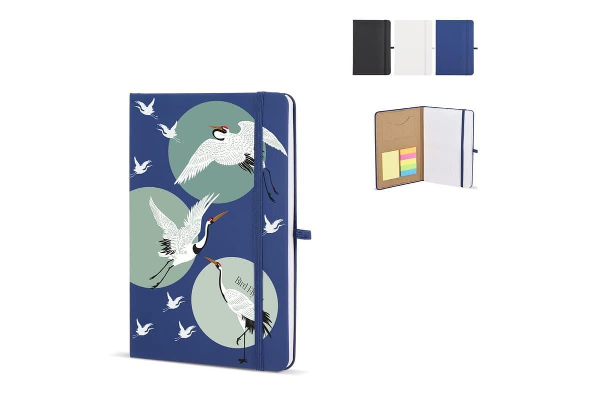 Notebook Olmo Hard Cover PU A5 with Sticky Notes