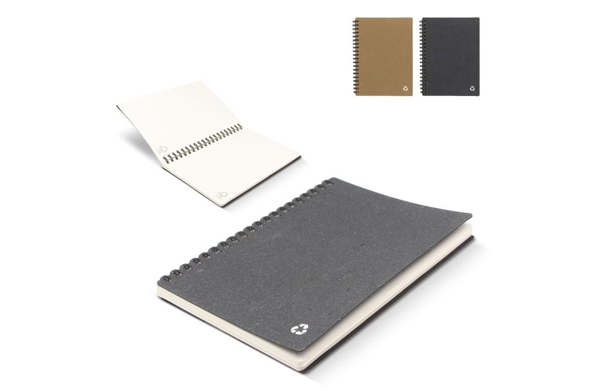 Notebook recycled leather Midi 1