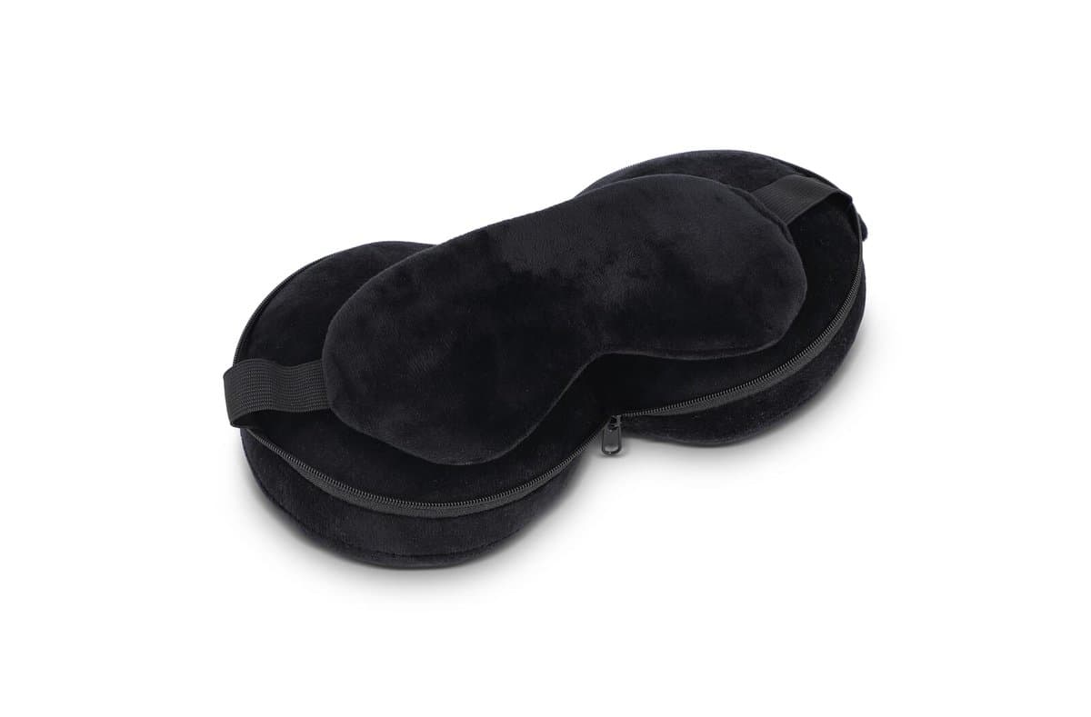 Travel eyemask pillow with zippered case 5