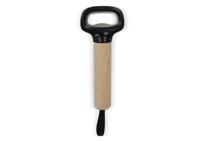 Black bottle opener wooden handle 2