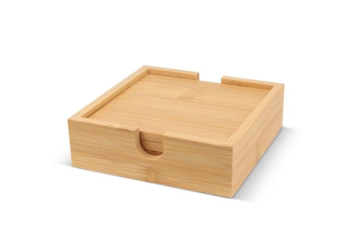 Bamboo Coaster Set (4 pcs) 2