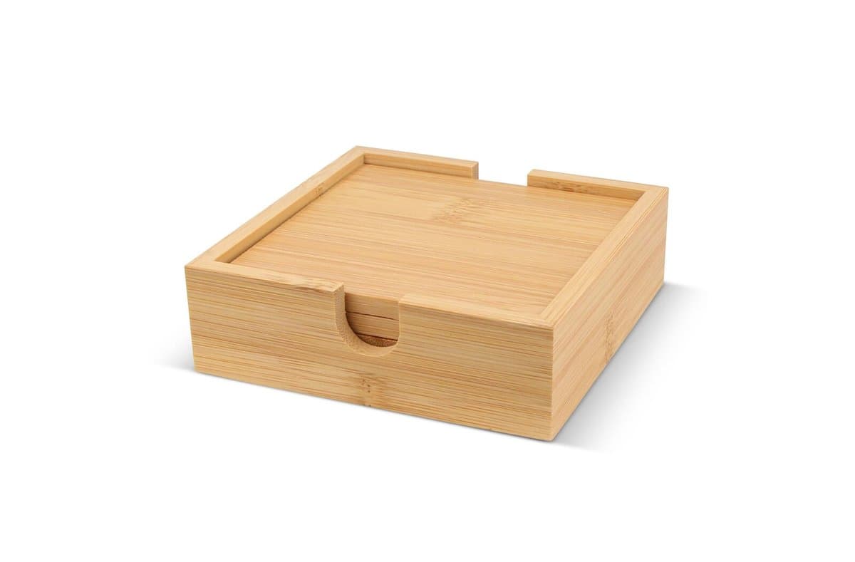 Bamboo Coaster Set (4 pcs) 3