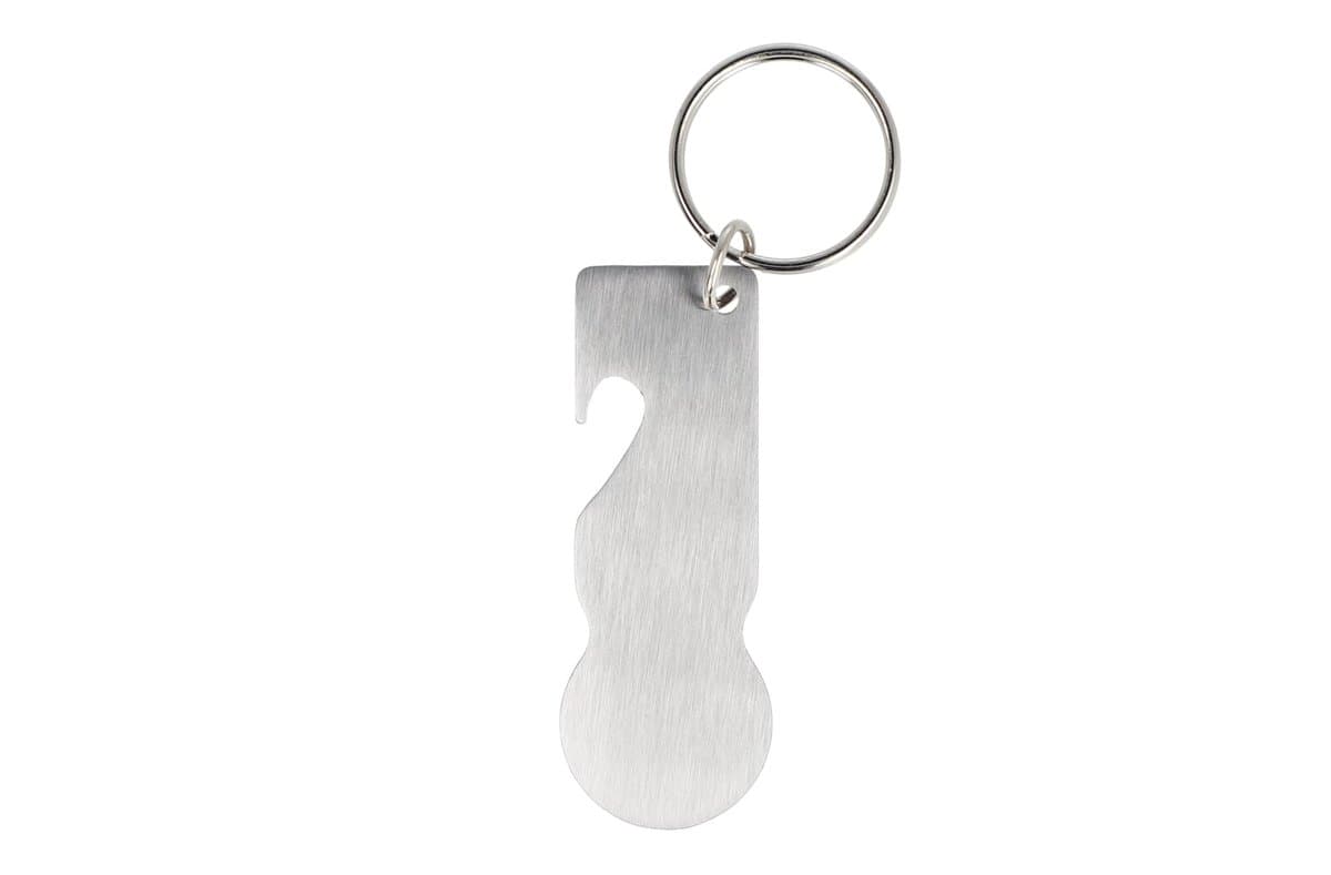 Stainless Steel Trolley token key ring 3