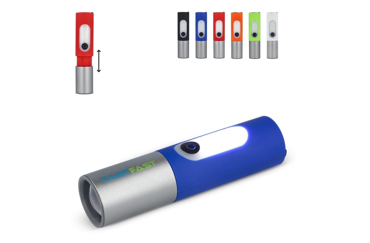 Rechargeable 10 W LED Flashlight with Zoom function 300 lm