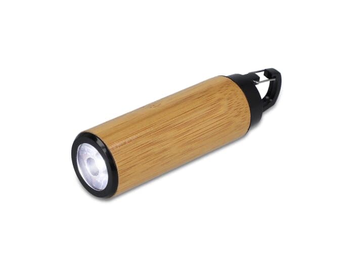 Bamboo Flashlight with clip 2