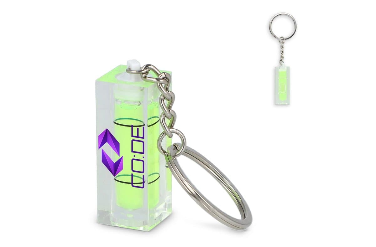 Keychain with Spirit Level