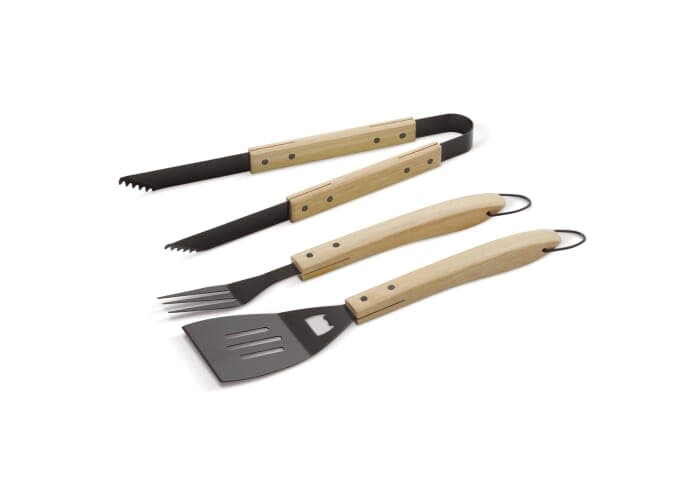 Barbecue tool set wood 2