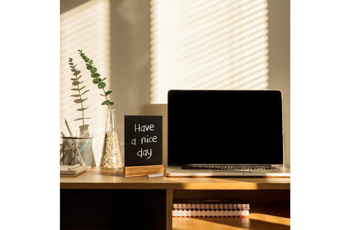 Chalkboard in wooden stand 4