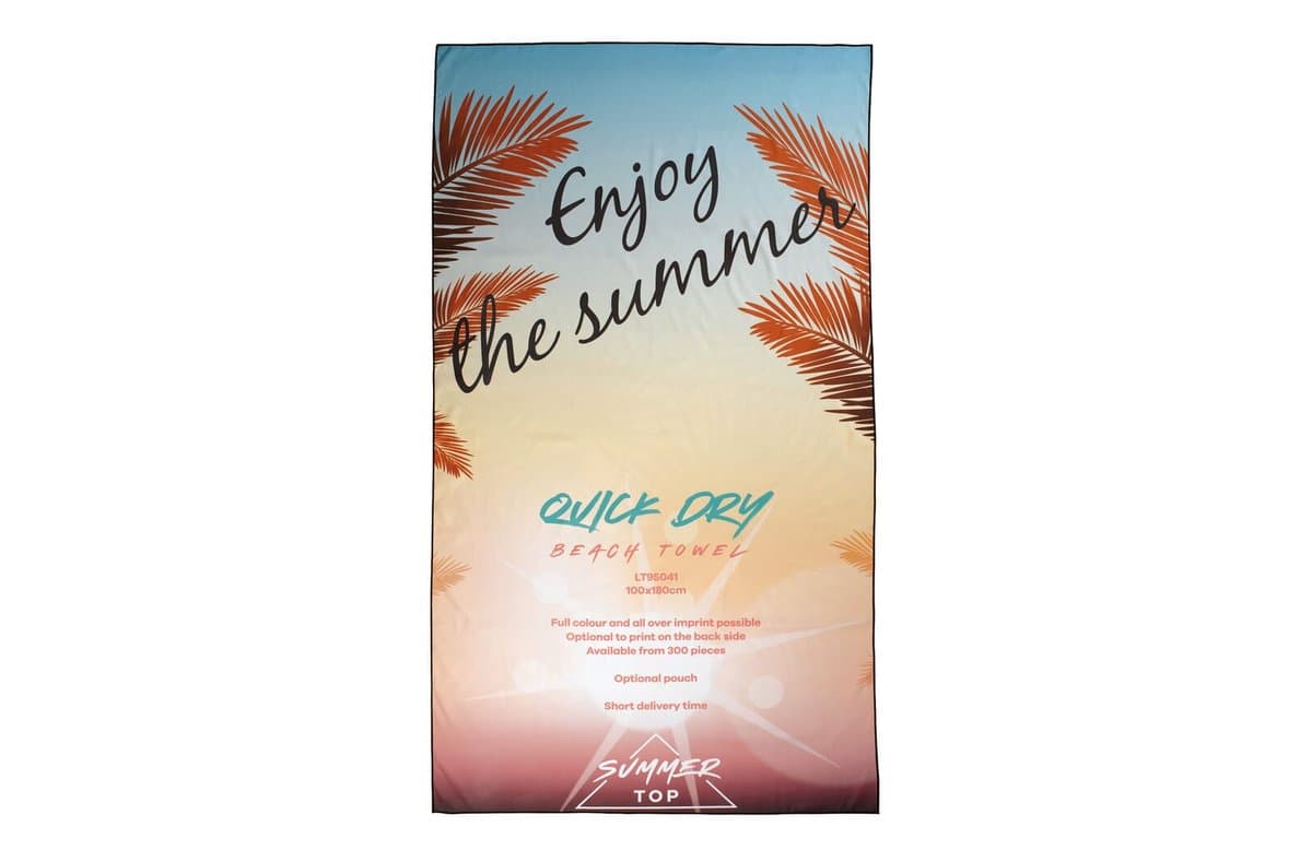 Quick dry beach towel 1000x1800mm without pouch 5