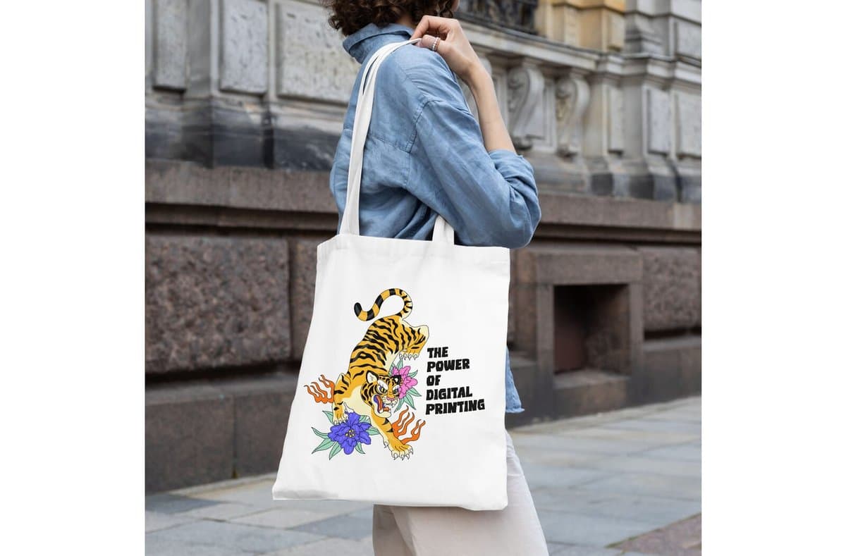 Shoulder bag cotton OEKO-TEX® 140g/m² 38x42cm 5