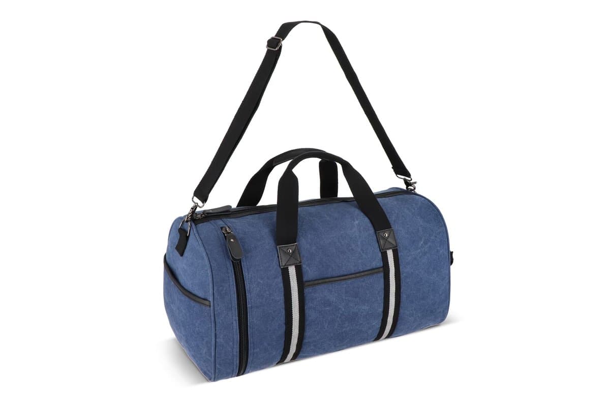 Recycled cotton canvas duffle bag Harper 2