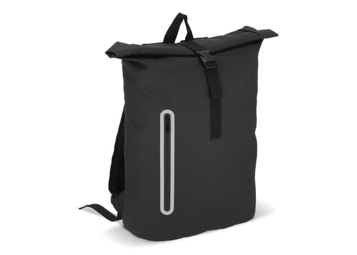 PU coat R-PET 600D rolltop backpack 20L 2