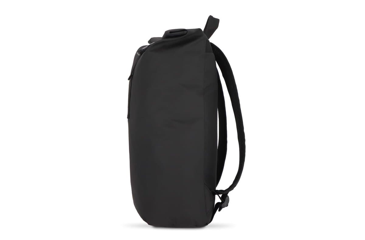 PU coat R-PET 600D rolltop backpack 20L 4