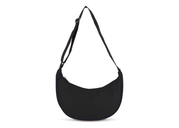 PU-coated R-PET 600D half moon sling bag 20L 2