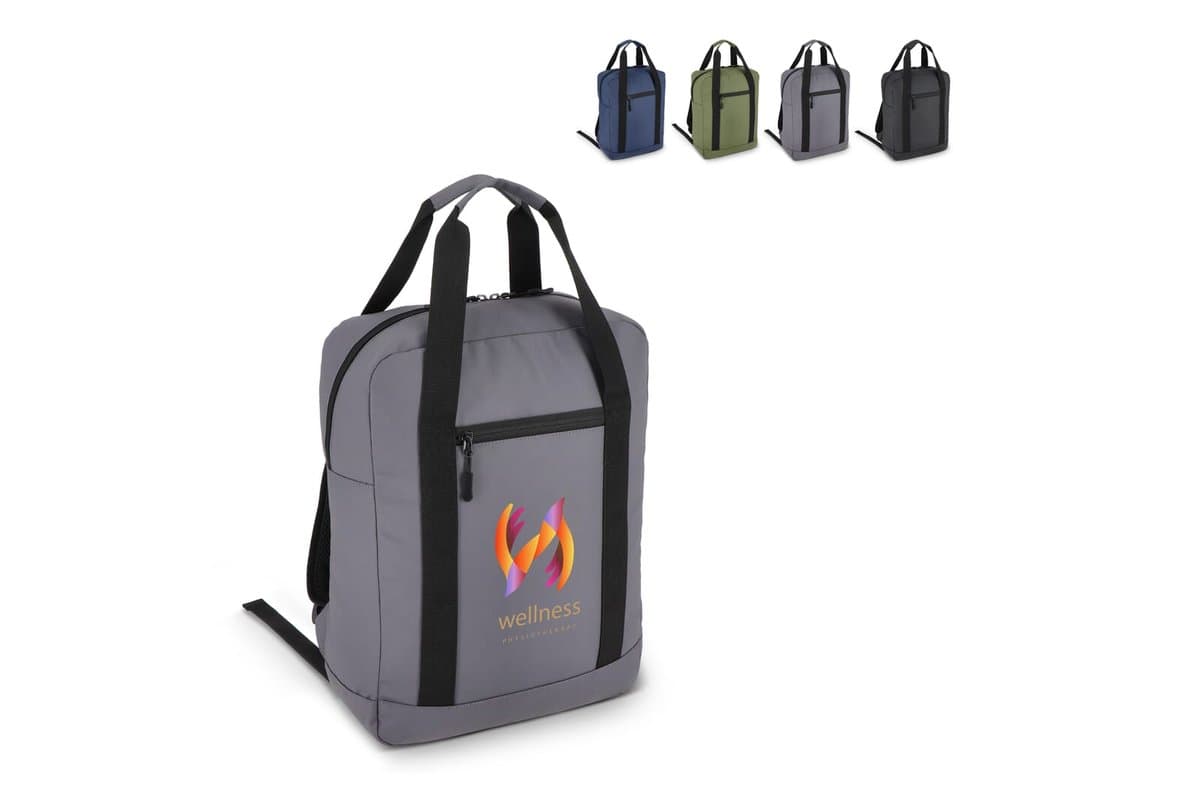 PU coated R-PET 600D Backpack 27.5 x 12 x 37.5 cm 12 L