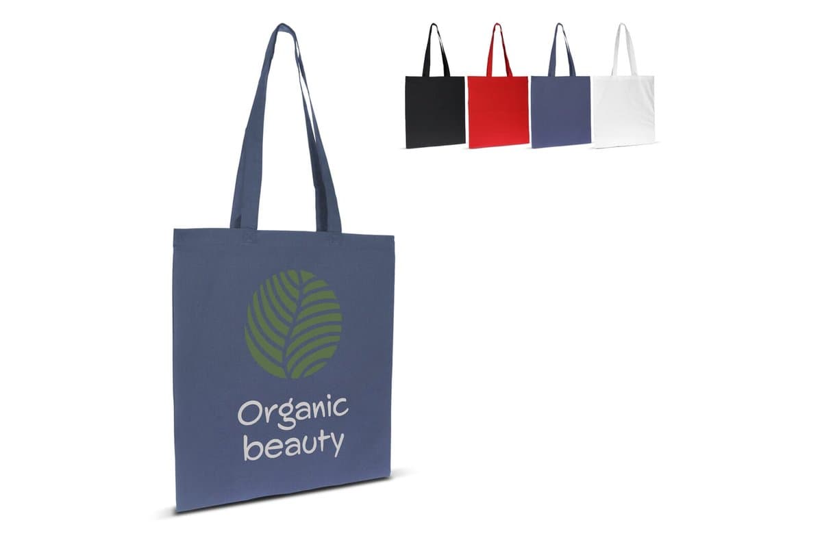 Bag organic cotton colour long 140g/m² 38x42 cm
