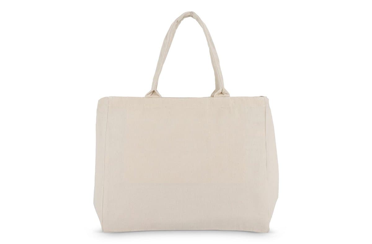 Cotton Tote bag with zip OEKO-TEX® 39 x 24 x 34cm 320g/m² 5