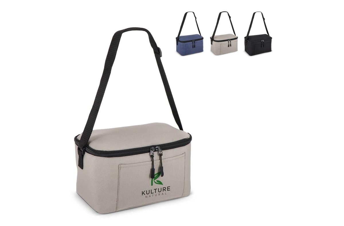 R-PET 600D 6 can Cooler bag 25 x 14.5 x 15.5 cm 5 L