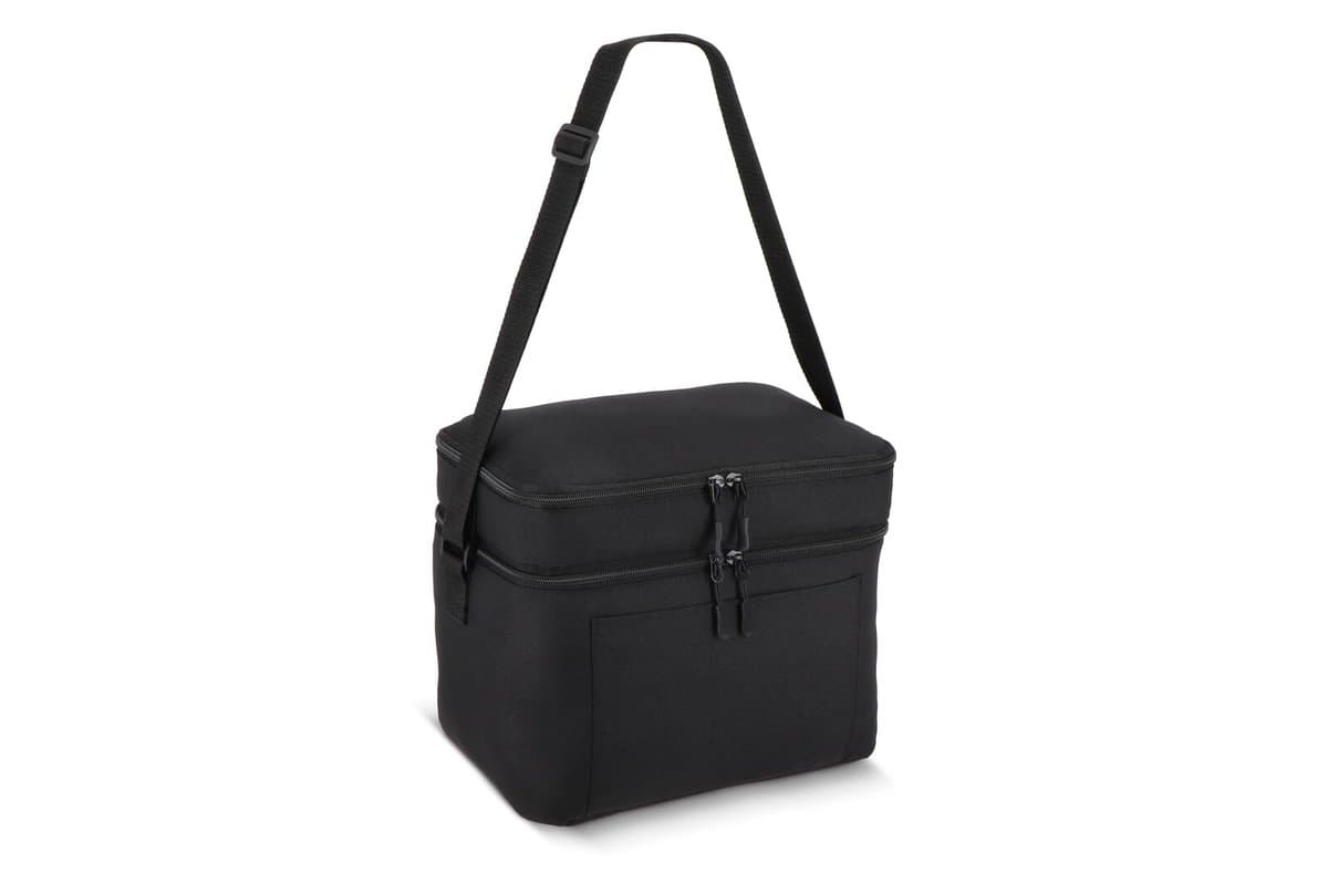 R-PET 600D Dual compartment cooler bag 30 x 20 x 24 cm 12 L 3