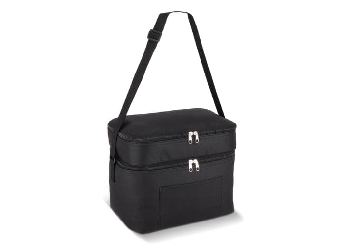 R-PET 600D Dual compartment cooler bag 30 x 20 x 24cm 12L 2