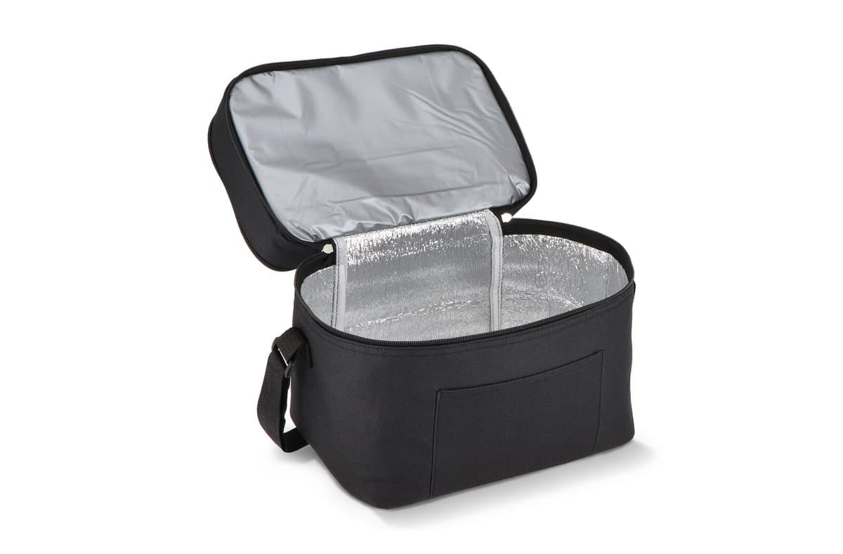 R-PET 600D Dual compartment cooler bag 30 x 20 x 24cm 12L 5