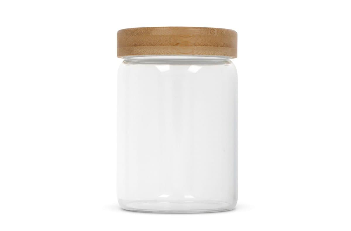 Canister glass & bamboo 900ml 5
