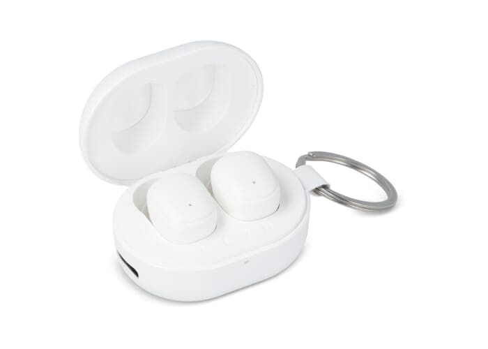 Mini Wireless Earbuds Keychain size 2