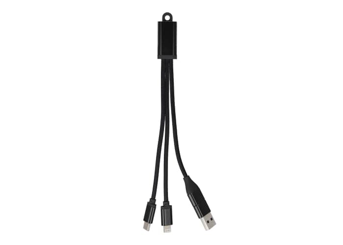 2-in-1 Charging Cable USB-A/C to USB-C & Lightning Aluminium 2