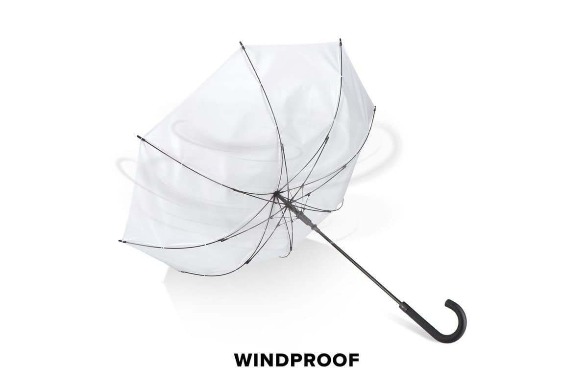Verdure 190T Pongee 23" Windproof hook umbrella Auto open 4