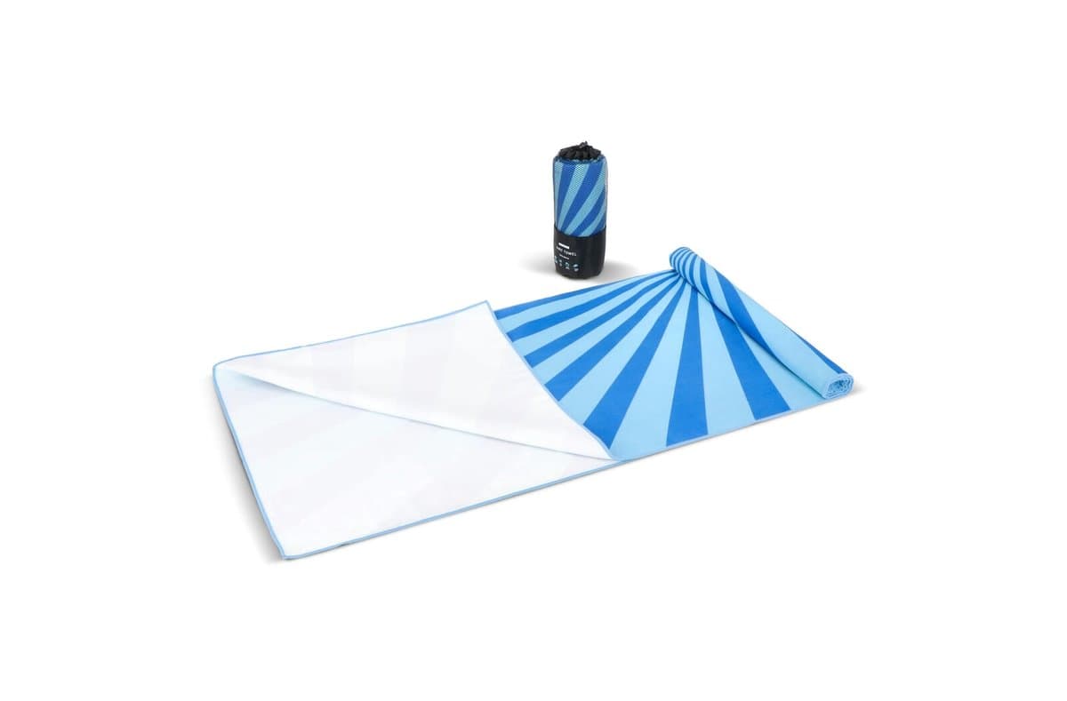 R-PET quick dry beach towel 100x180cm with pouch (200g/m²) sublimation 3