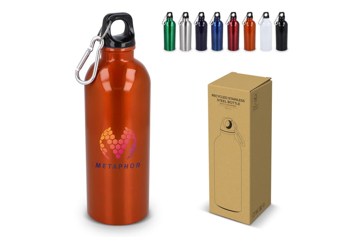 Recycled Stainless steel Single wall bottle 500ml