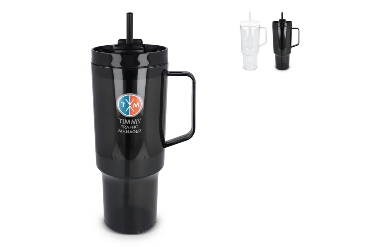 Miami mug with handle Transparent 1.2 L R-PET