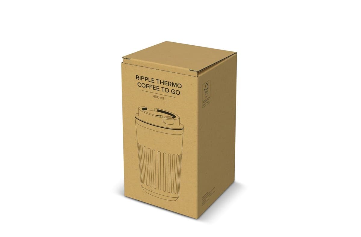 Recycled Stainless steel Thermo coffee to go 400ml 4