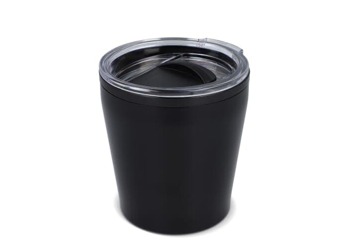 Double walled coffee mug metallic 180ml 2