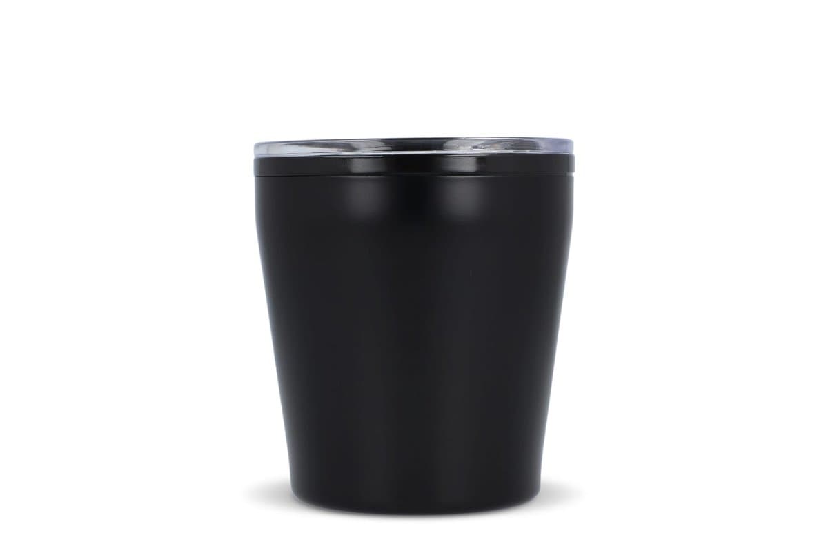 Double walled coffee mug metallic 180ml 5