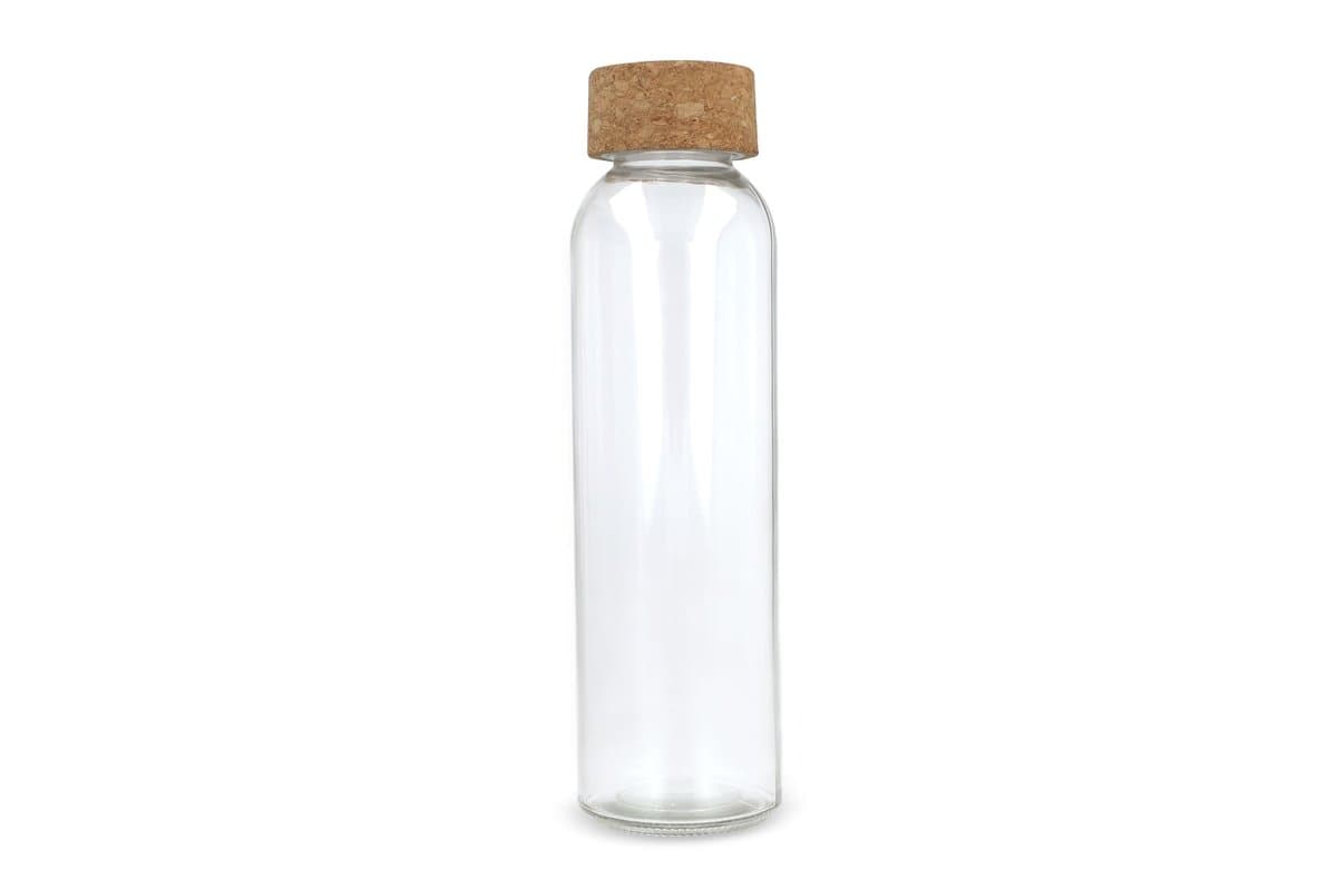 Recycled glass bottle with cork lid 500ml 5