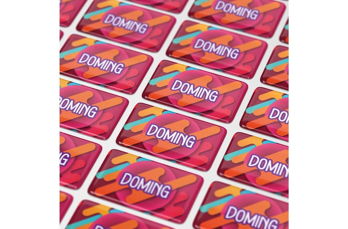 Doming Rectangle 50x20 mm
