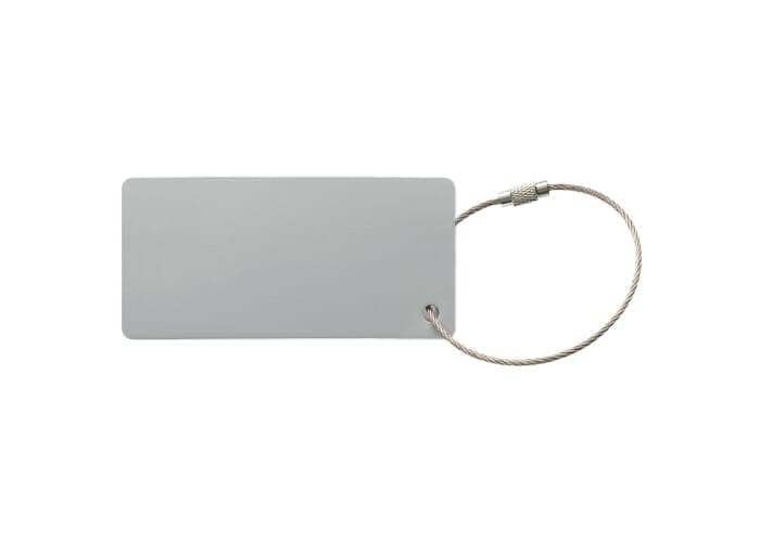 Aluminum luggage tag rectangle 2