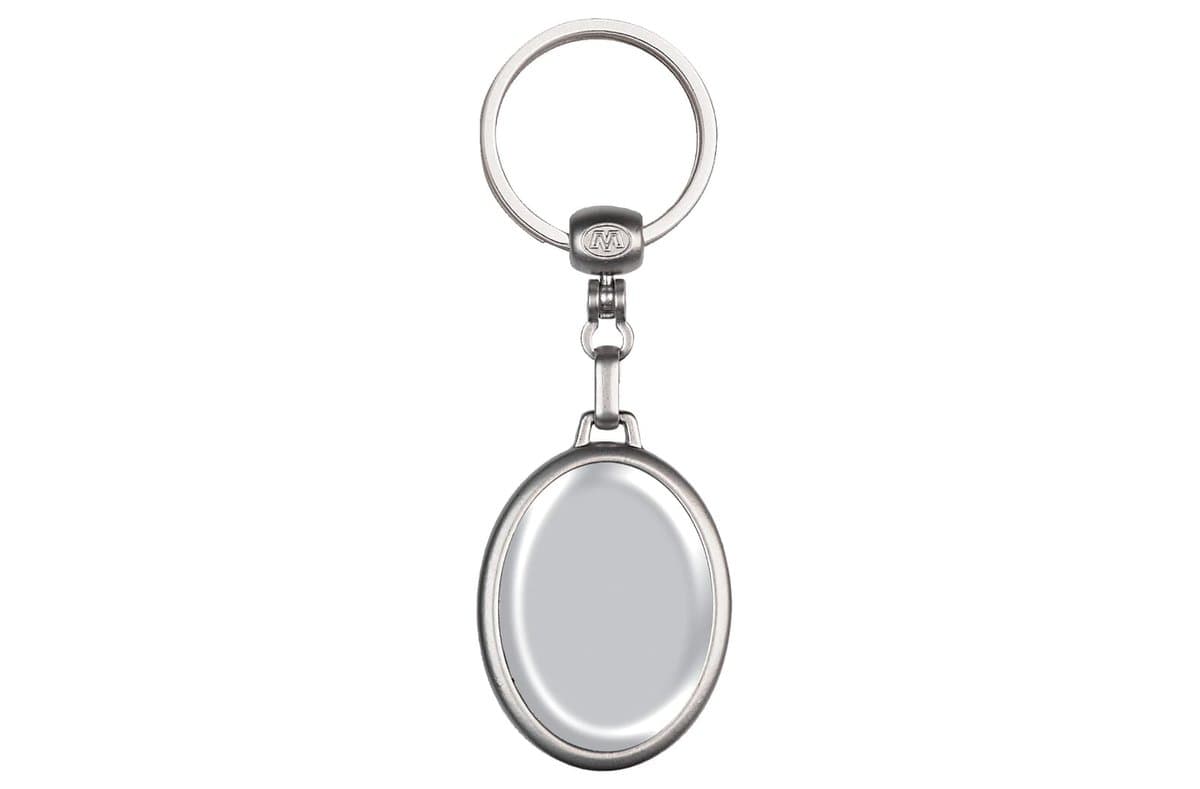 Keyring metal, oval 4