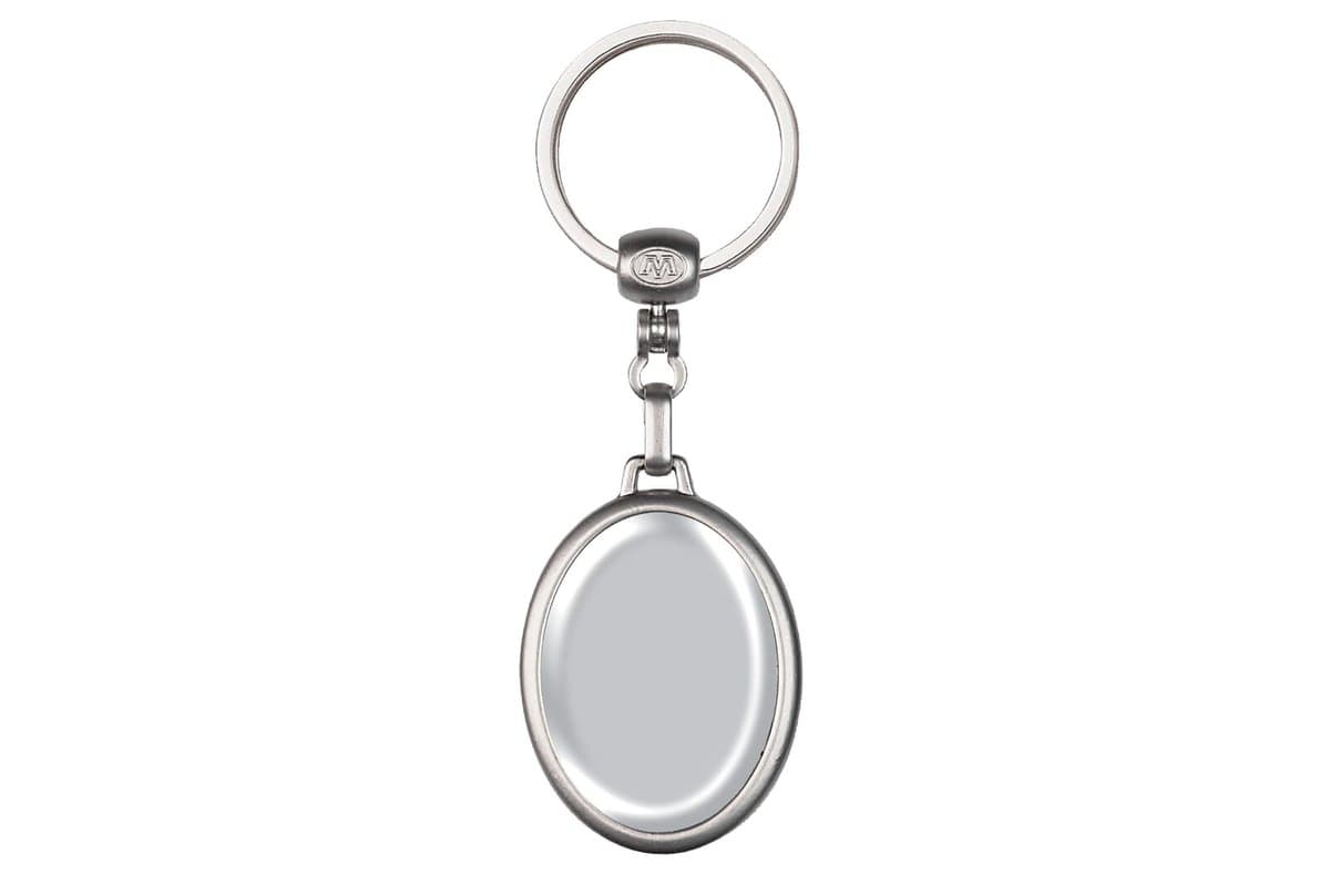 Keyring metal, oval 5
