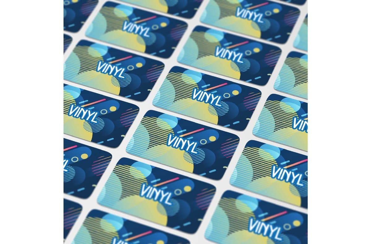 Vinyl Sticker Rectangle 40x20mm