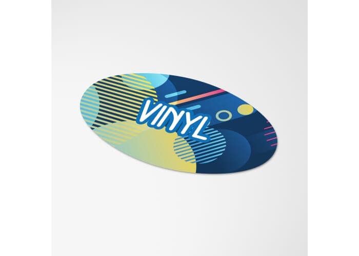 Vinyl Sticker Oval 60x35mm 2