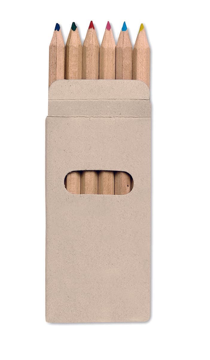 Abigail 6 coloured pencils in box