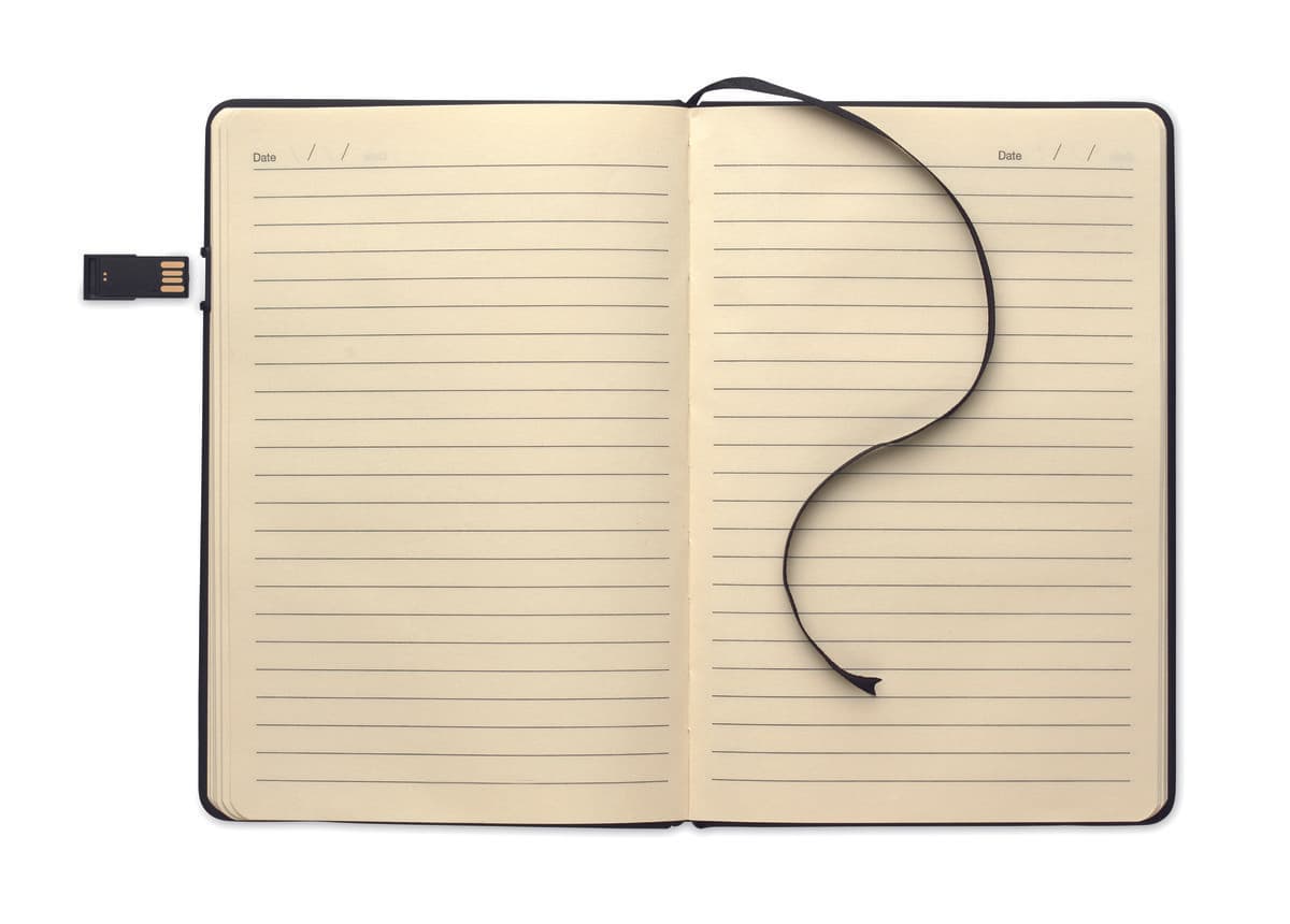 Usbnote A5 notebook w/ integrated USB 2