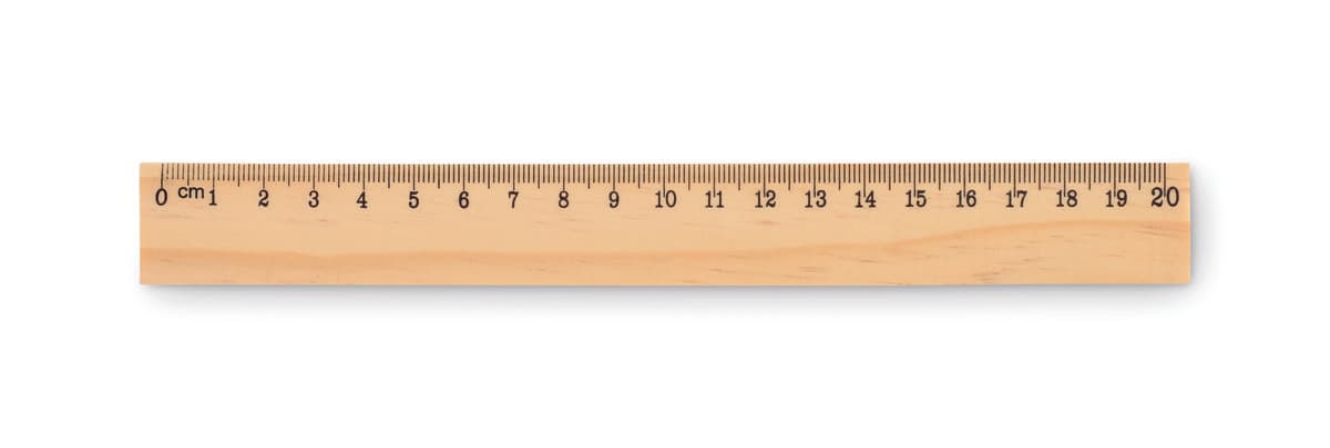 RULER20 Wooden ruler 20cm