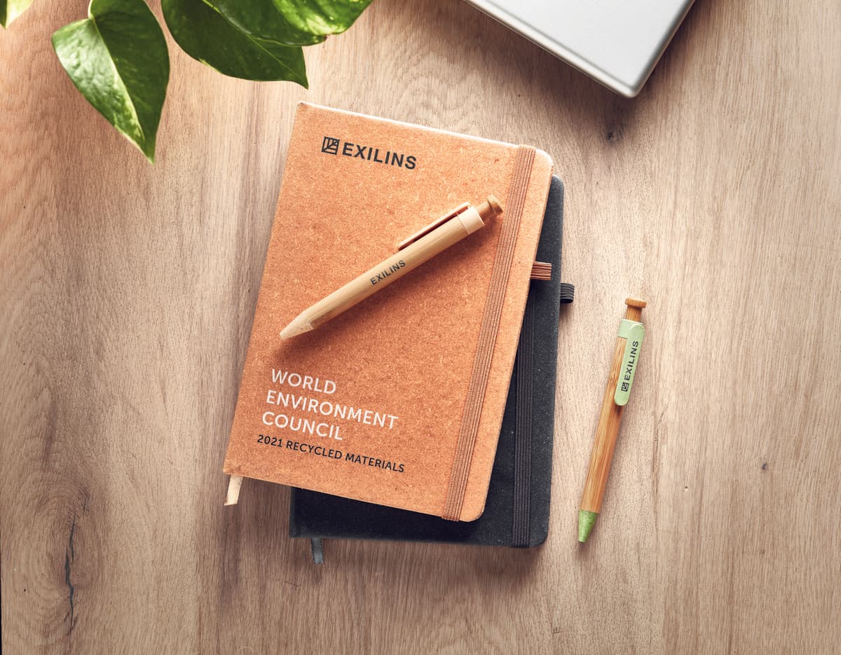 Baobab Recycled PU A5 lined notebook 4