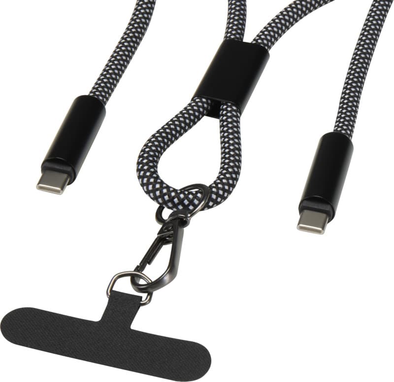 SMART 65W RPET charging cable with lanyard 4