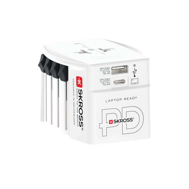 SKROSS® MUV AC65PD world adapter with USB-C cable  3