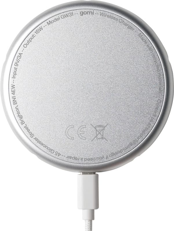 gomi 15W recycled plastic wireless charging pad 3