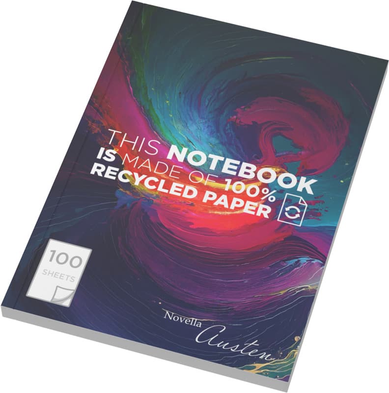 Novella Austen A5 recycled soft cover notebook - 100 lined sheets